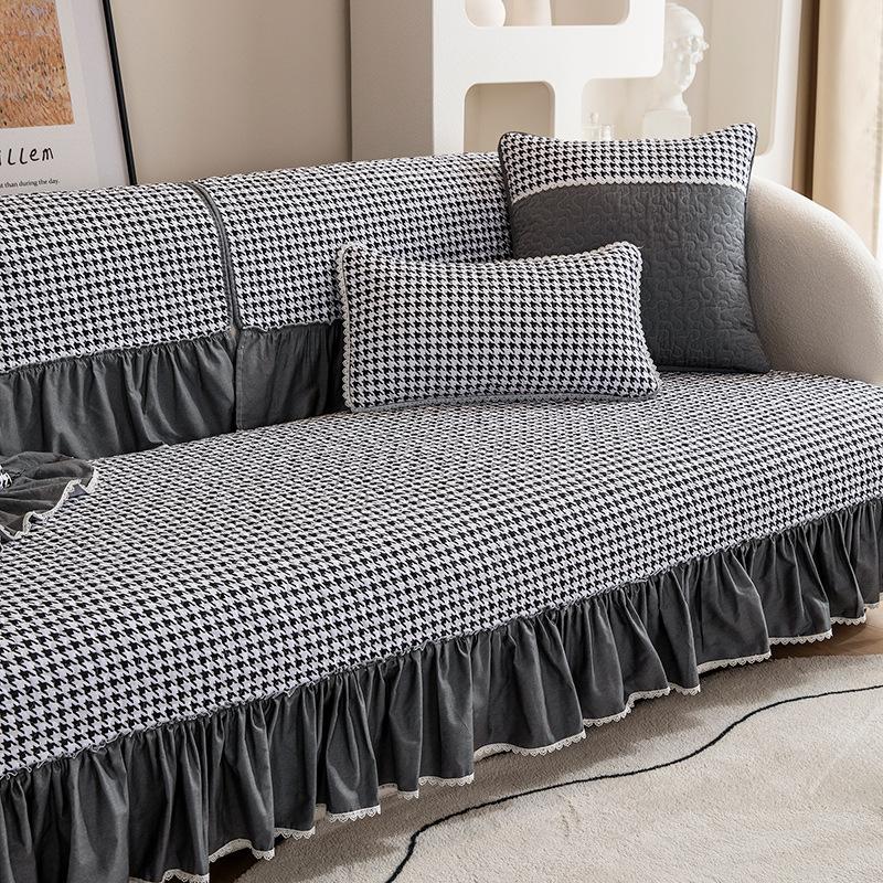 

Подушка для дивана из чистого хлопка, четырехсезонный нескользящий чехол для дивана, простой и универсальный кожаный чехол для дивана, тканевое полотенце 70*70cm