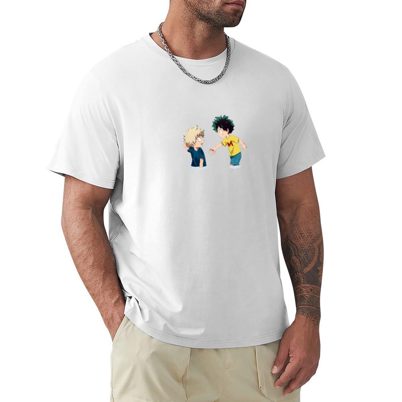 Bakugo And Deku Tshirt Holiday Casual Short Sleeve Top S