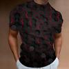 3d Rock Printed Men's Clothing Fashion T-Shirts For Men Street Designer Short Sleeved Oversized Top Tees Daily Casual Sportswear