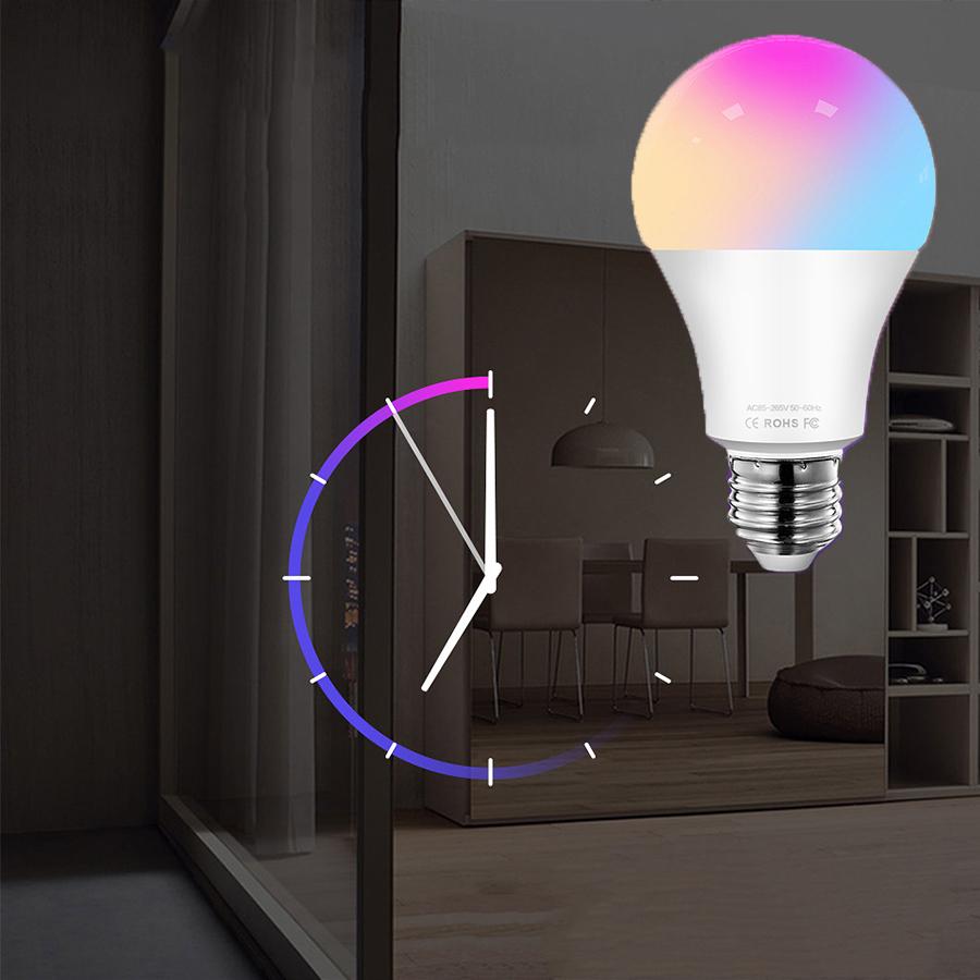 1Pcs 9W E27 WIFI Smart Light Bulb Supports For Alexa and Google Home Assistant
