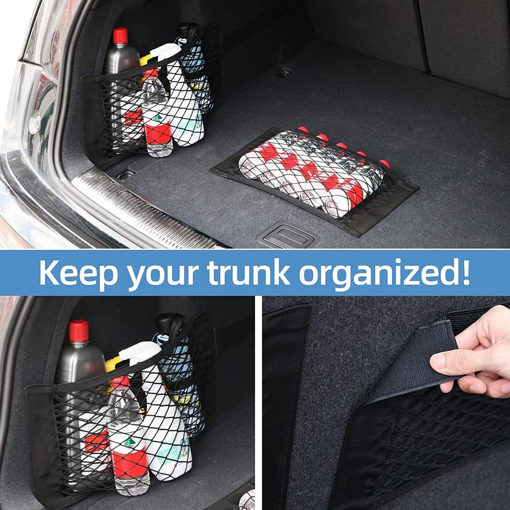 Car Seat Elastic String Net  Sticker Mesh Storage Bag Auto Organizer Seat Back Bag Back Rear Storage Net Shipping Free