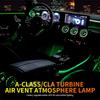 Led Car Air Vents Turbine 64 Colours Ambient Lights App Controls for Mercedes Nenz A-Class/ClA W177 W118 C118 2019 2020 2025-25