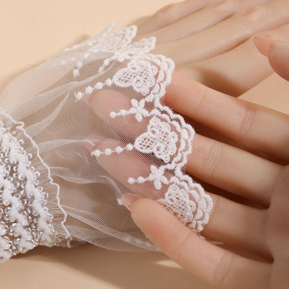 Lace Ruffled Wrist Fake Cuff Costume Accessory Wrist Cuff Fashion Lace Cuff Stage Performance