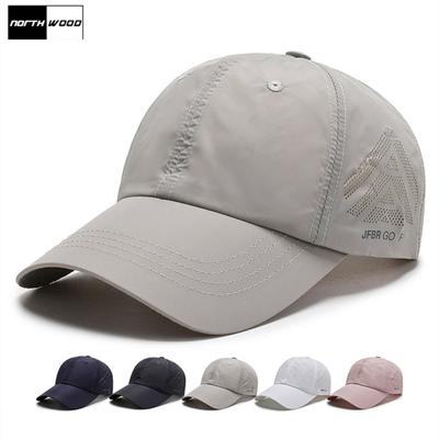 Northwood Solid Men's Summer Cap With Mesh Women Baseball Caps Fast Dry Breathable Trucker Sun Hat