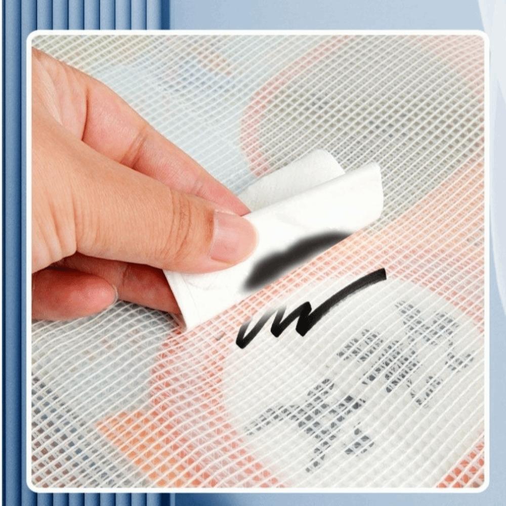 Large Capacity Mesh Art Bag Transparent File Storage Bag Reusable Test Paper Bag Student