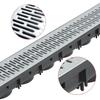 VidaXL Caniveau de drainage 3 pcs Acier galvanisé 3 m