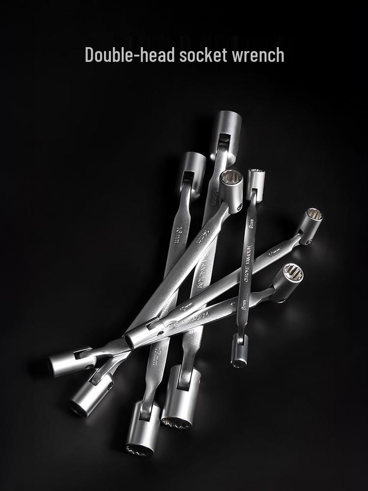 Industrial Multi-Functional Swivel Head Hex Wrench Socket Tool Set Swivel Head Socket Wrench 10-11mm