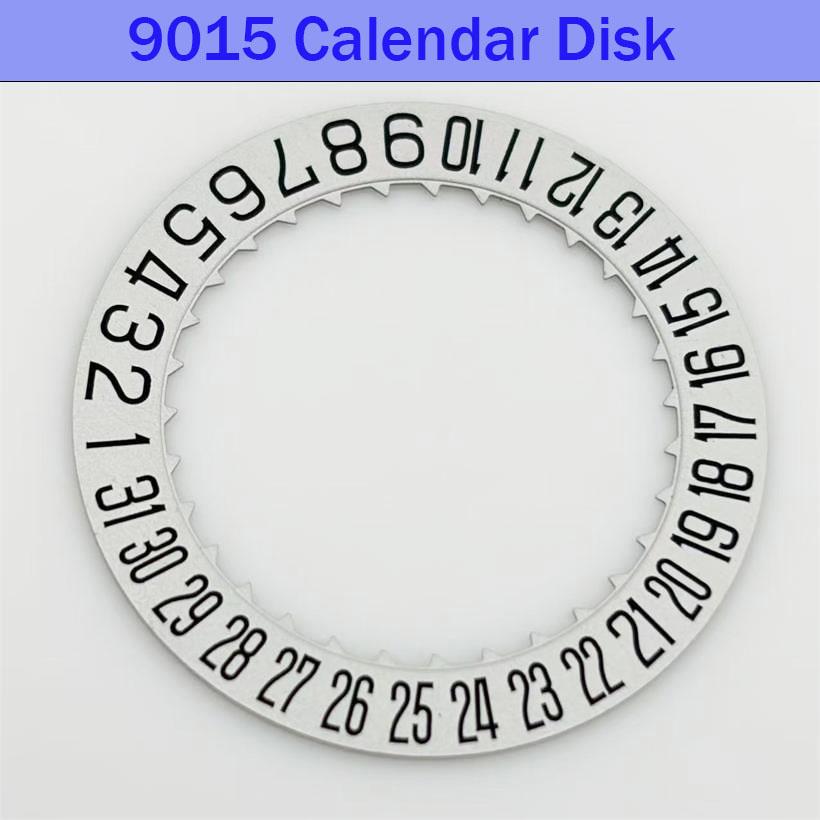 Watch Accessories Brand New Original Suitable For 9015 Movement /Black/White 3 o'clock Calendar Disc 6 o'clock Calendar Disc