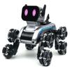 Eight Wheeled RC AI Robot Silver Remote Control Toy Dog Remote Control Robot  Children's Gift