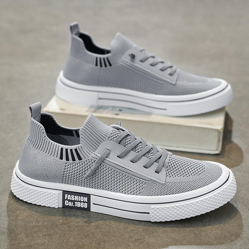 

2025 Men s Casual Sports Shoes Woven Thick Bottom Breathable Light Shoes Outdoor Hiking Sports Shoes Designer Casual Shoe 44 серый