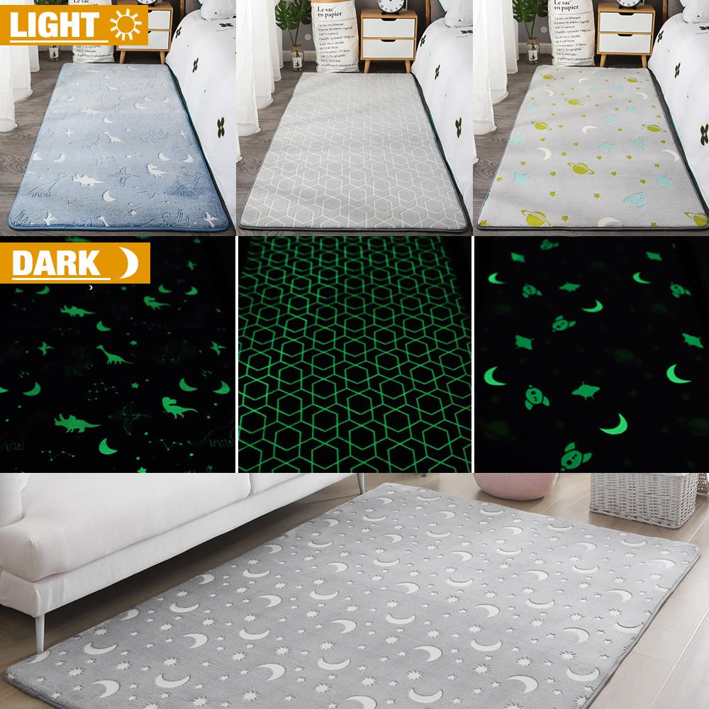 Thick Carpet For Living Room Luminous Plush Rug Children Bed Room Fluffy Floor Carpets Bedside Home Decor Rugs Sofa Velvet Mat