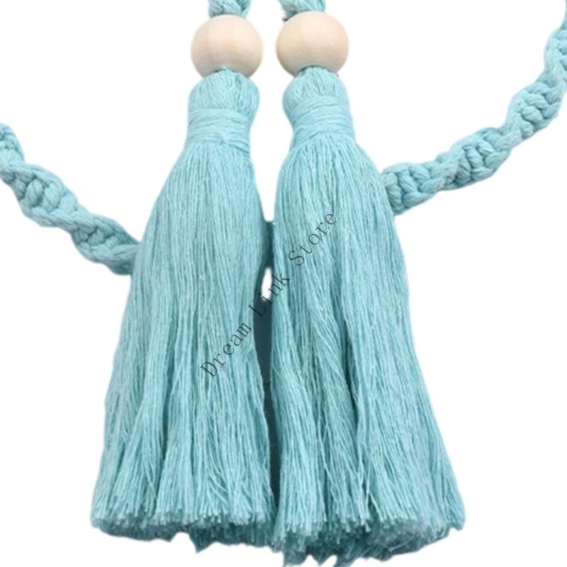 Curtain Tiebacks Rope,Decorative Handmade Tie Backs Curtain Holdbacks Holders Cord for Window Drapes Outdoor Indoor