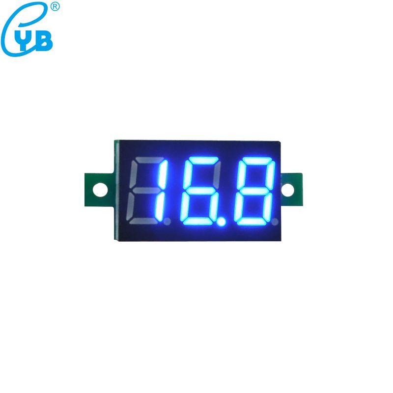 YB20 DC 0-100V 300V 600V LED Digital Voltmeter Voltage Meter Volt Instrument Tool 3-Wire Red Display Volt Panel Meter Monitor
