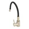 Flexible Kitchen Faucet G1 2 Stainless Steel Rubber Flex Gooseneck Kitchen Sink Mixer Tap with Single Handle for