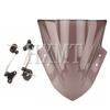 Motorcycle Windshield Windscreen With adjustable bracket Wind Screen For Yamaha MT125 FZ1 FZ6 FZ8 FZ8N XJ6 MT-01 MT03 MT09 MT07
