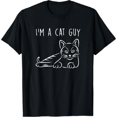 I'm A Cat Guy, Crazy Cat, Cat Dad, Cat Lover, Funny Cat T-Shirt for Men Girls Kids