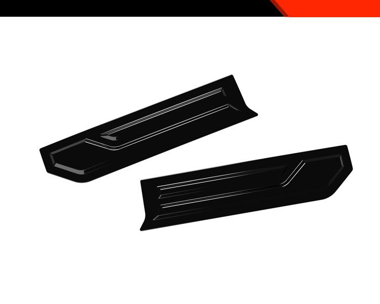 Fits 26 Toyota Hilux models: Modified Rear Tailgate Bowl Handle Trim Strips.