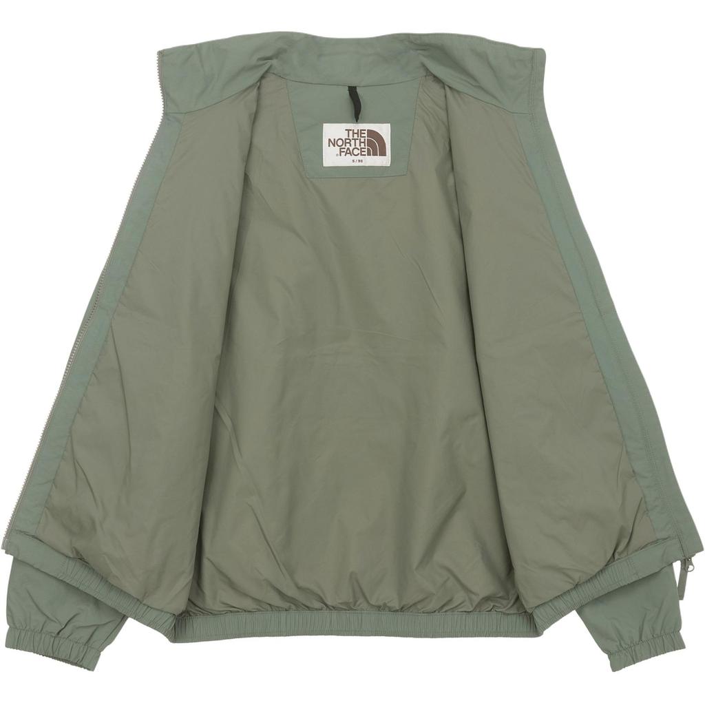 The North Face Logo Embroidered Stand Collar Zip Long Sleeve Loose Jacket Men Jackets Olive-Green NJ3BQ54K
