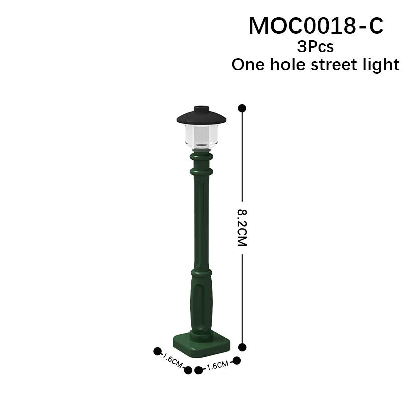 

MOOXI City Architecture Streetlight Farm Amusement Toilet Pram MOC Bricks DIY Diorama Adult Children Toy Building Block Set Gift