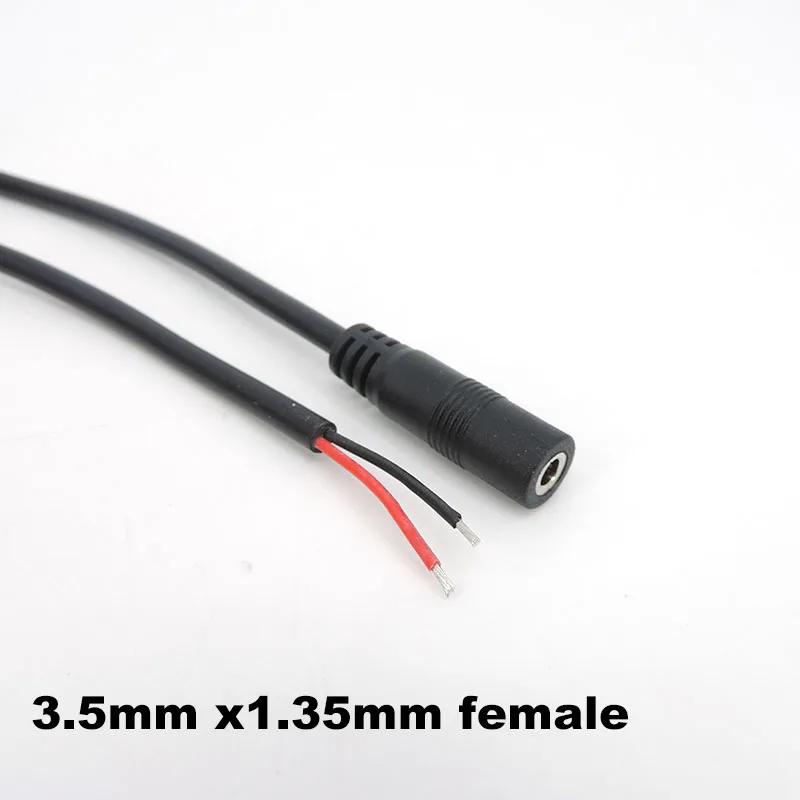 3.5x1.35mm DC male female extend connector cable Power supply Plug with extension wire DC female and Male plug adapter