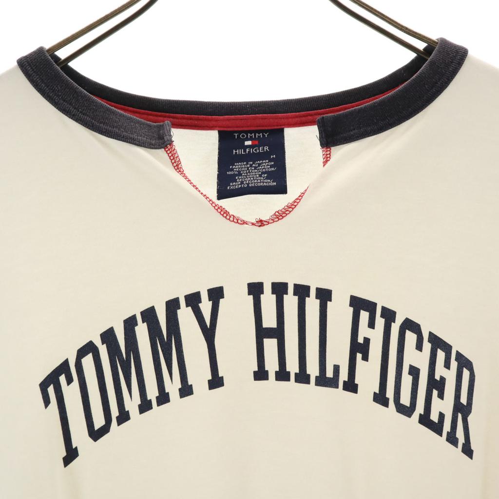Tommy Hilfiger Made In Japan Short Sleeve Skipper Color T-shirt M White Men's Used