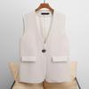 Fashionable and Versatile Women's Suit Vest Spring and Autumn Sleeveless Jacket for Women