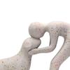 Man and Dog Statue Decoration 6.2x5.3 inch for Shelf Desktop Living Room