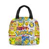Niedliche Pikachu Pokemon Lunchtasche Cartoon Handtasche Kühltasche für Kinder Tragbar und stilvoll
