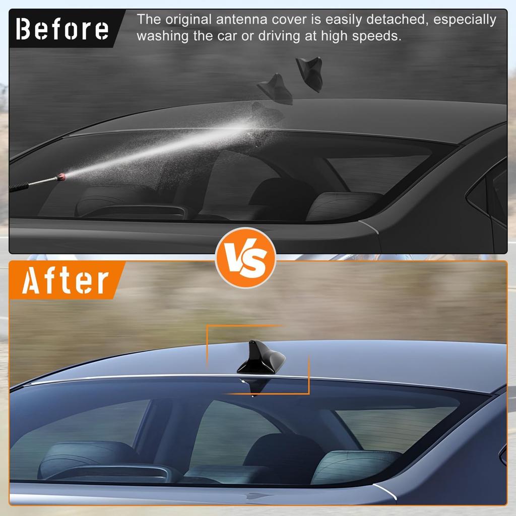 Shark Fin Antenna Cover Compatible with for Elantra Sedan MD 2011-2016,for Hyundai Sonata Sedan YF 2009-2014 w/GPS,for Genesis Sedan BH