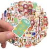 50Pcs Kawaii Lucky Cat Waterproof Stickers Classic Toy Travel Laptop Skateboard Cup Car Guitar Graffiti Children Toy Party Gifts