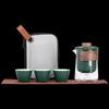 PJB015 Jingshan Portable Glass & Ceramic Travel Tea Set
