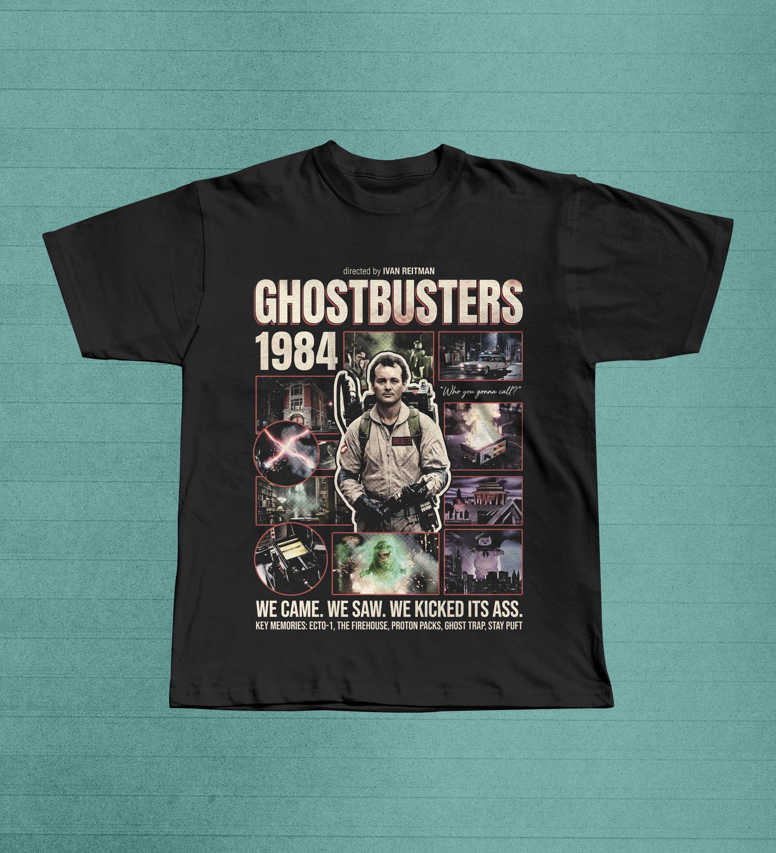 Ghostbusters Movie Shirt, Vintage 80s Comedy Horror Tee, Proton Pack Film Gift M
