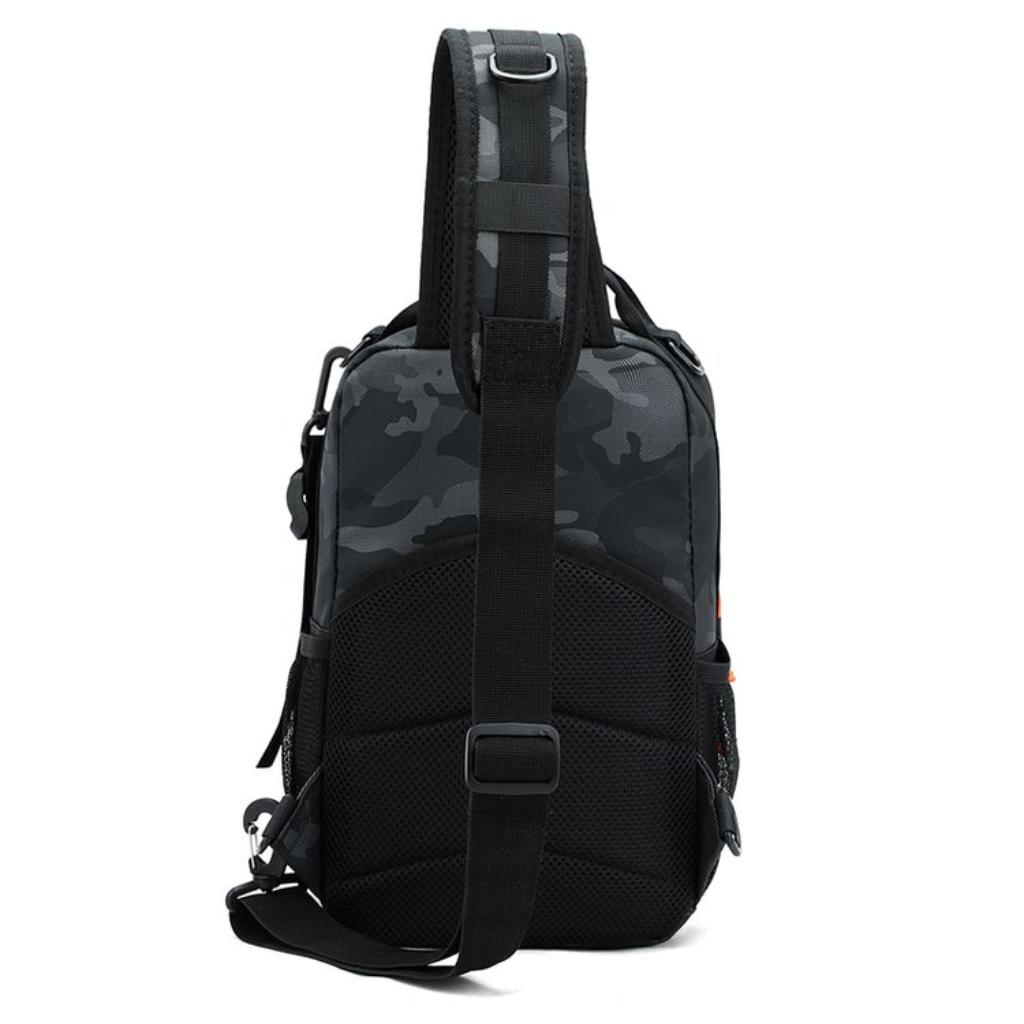 Crossbody Bag Unisex Nylon Multi Pocket Fishing Outdoor