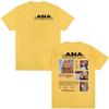 Sängerin ANA UnisexA Tour 2025 neues Album T-Shirt Unisex Damen 100% Baumwolle Oversized T-Shirts Retro Ästhetik Mode T-Shirt Streetwear