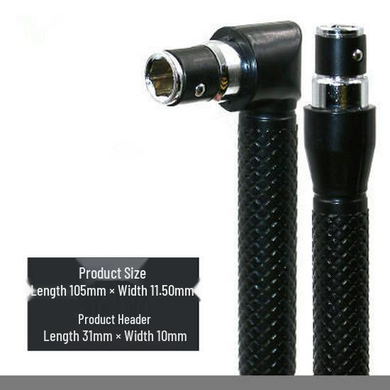 Dual-Head L-Shape Hex Bit Wrench & Right-Angle Air Screwdriver Extension