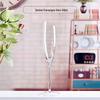 Crystal Slanted Champagne Flutes, 2-Pack