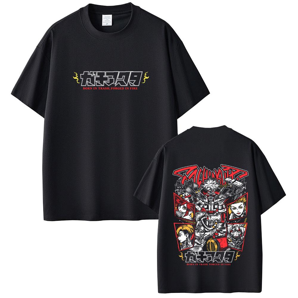Anime Gachiakuta Ludo Merch Tshirt Unisexs Womens Casual Soft Cotton Crewneck T Shirts Unisex Cartoon Fashion Cosplay Streetwear