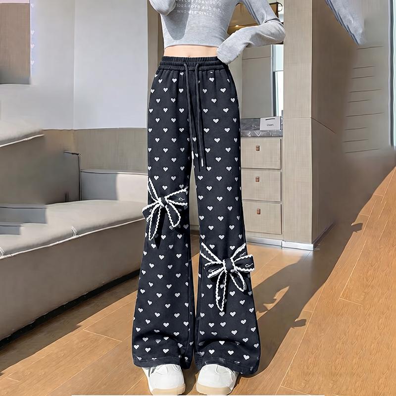 

ZANZEA Women Casual Drawstring Elastic Waist Loose Print Wide Leg Pants 2XL чорний