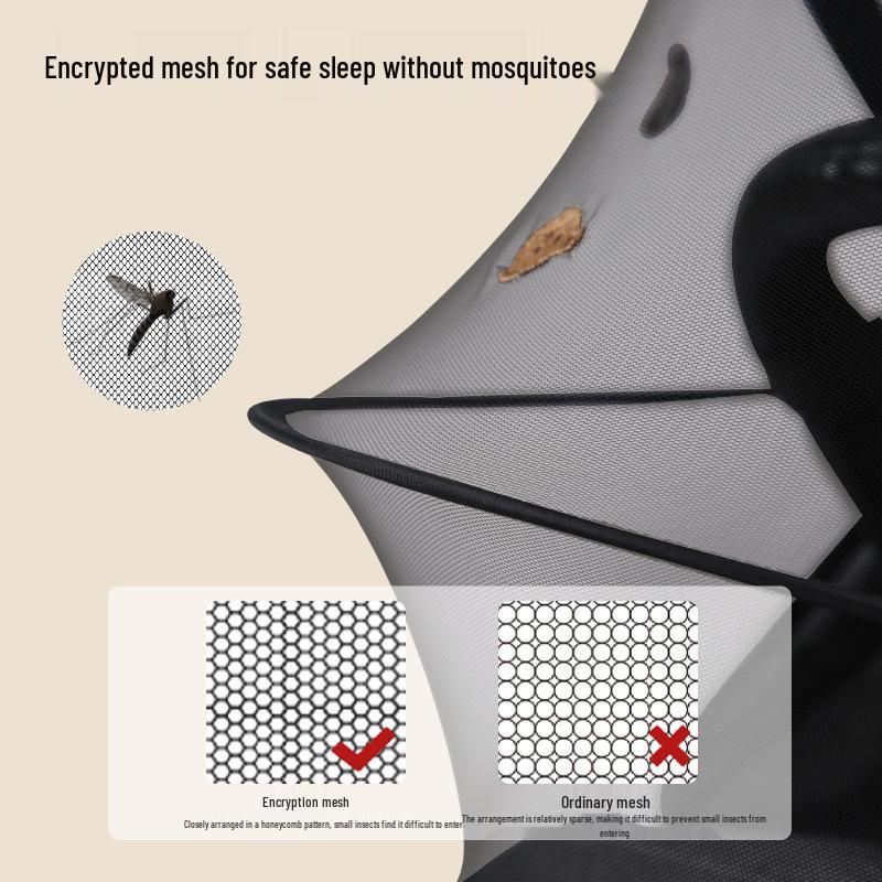 Universal Baby Stroller Mosquito Net and Sunshade Cover – Windproof, Foldable, Full Coverage