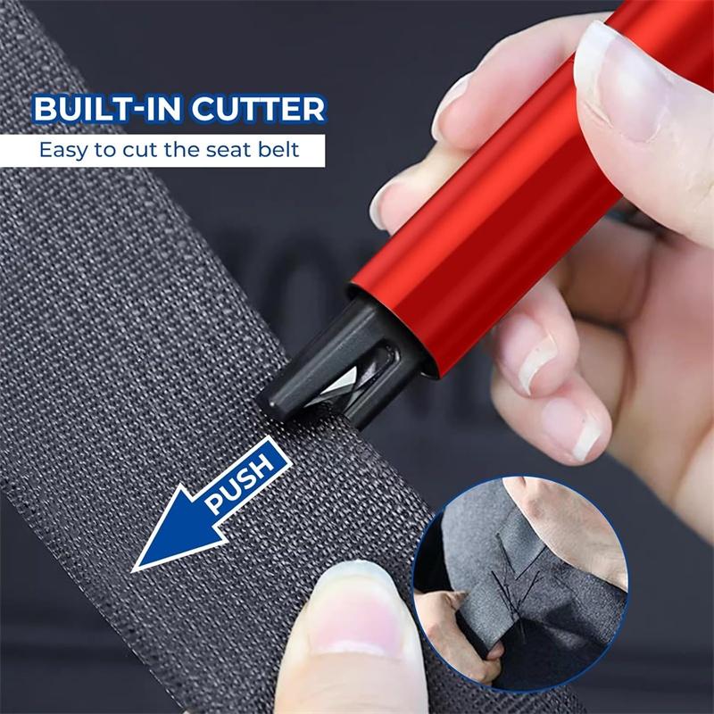 2 In 1 Car Safety Hammer Auto Emergency Glass Window Breaker Seat Belt Cutter Life-Saving Escape Car Emergency Tool