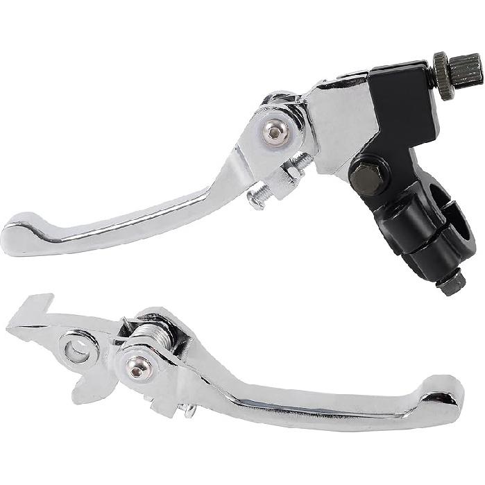 Black Folding Aluminum Clutch Brake Lever Compatible With 22Mm 7/8 Inch Handlebar 110Cc 125Cc 140Cc TTR 125Cc SSR Xmotos Apollo 125 Pit Dirt Bike