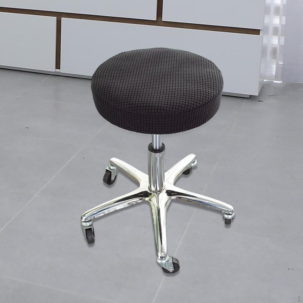 Stool Cover Washable Polyester Fiber Round for Lift Home