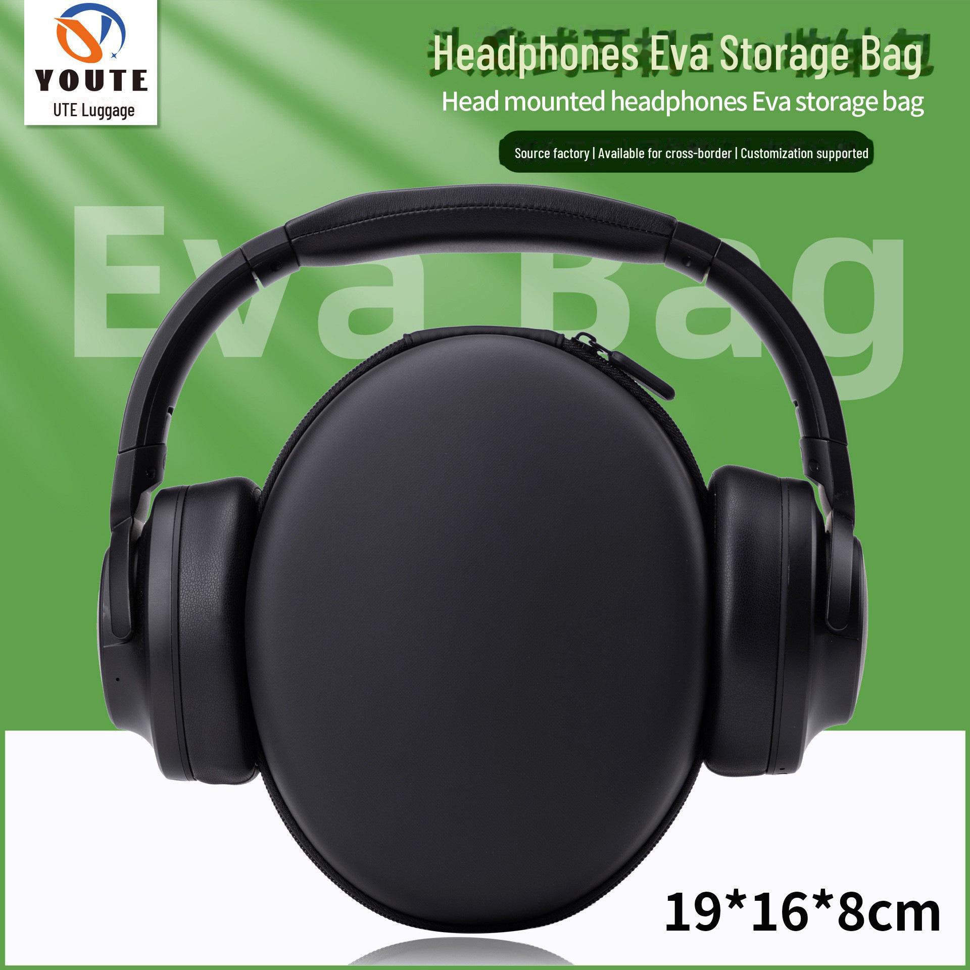 

Складна ігрова Bluetooth-гарнітура EVA футляр для зберігання 19*16*8