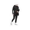 adidas Originals Campus 00s Trefoil Stripe Print Cropped Hoodie Women Tops Black IB5922