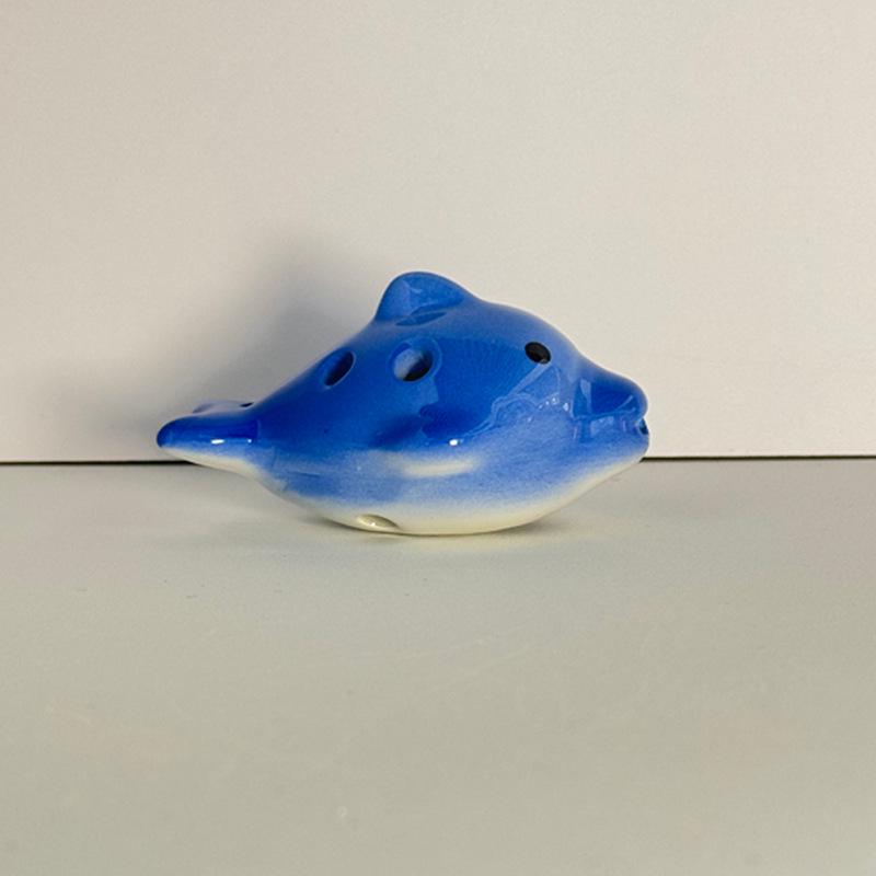 Little Dolphin 6-Hole Alto C Ocarina for Beginners - Ideal for Children, Students, Adults, Music Classes