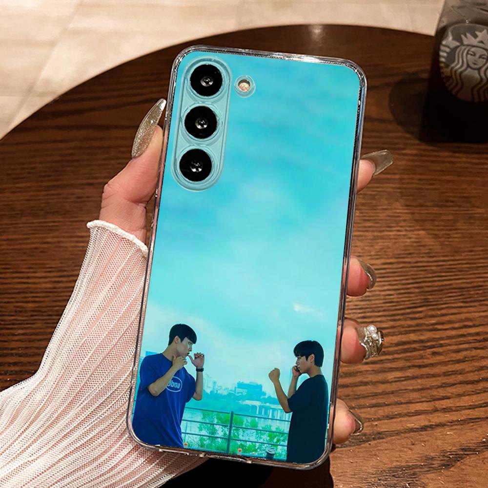 Weak Hero Korea Series Phone Case Silicone For Samsung S30,23,21,22,20 FE lite,S10,9,PIus Note20ultra Soft Transparent