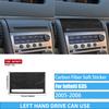 Real Carbon Fiber Car Accessories Dashboard Gear Shift Decorative Trim Cover Soft Sticker For Infiniti G35 V35 CV35 2005-2006