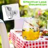 Beverage Dispenser Container with Spigot and Handle Leakproof Iced Juice Lemonade Drink Dispensers for Parties