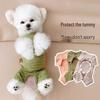 Pet Dog Belly Band: Autumn/Winter Four-Legged Outfit for Teddy, Shiba Inu, Bichon, Yorkshire, Cats