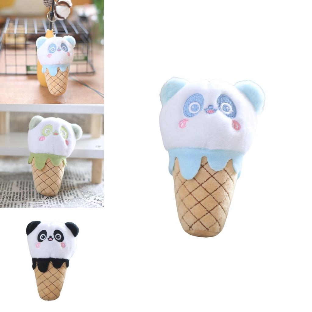 Lovely Cone Panda Keychain Plush Toy For Bag Or Key